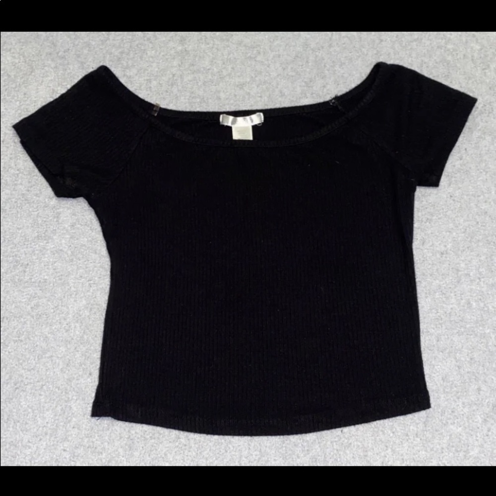 Black Off The Shoulder Top